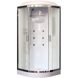 Royal Bath Душевая кабина RB 90HK2-M-CH матовое стекло