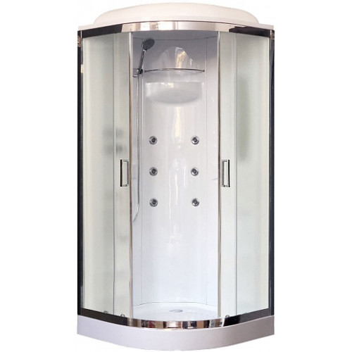 Royal Bath Душевая кабина RB 90HK2-M-CH матовое стекло