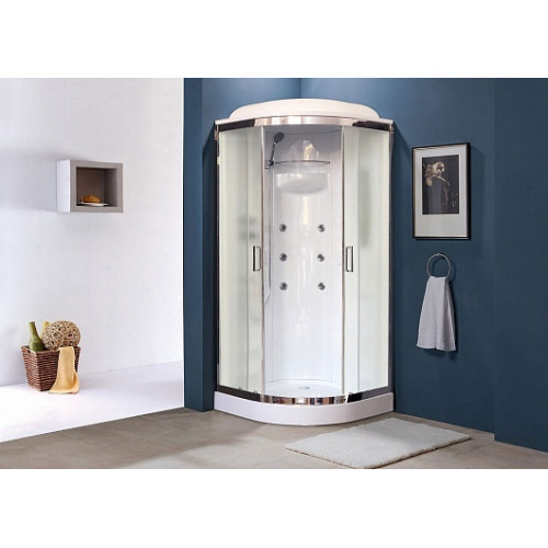 Royal Bath Душевая кабина RB 90HK2-M-CH матовое стекло