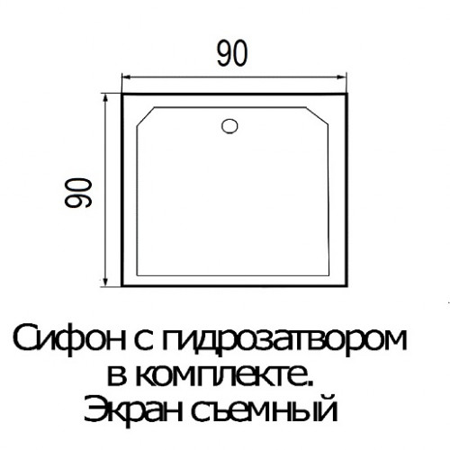 River Душевая кабина TANA 90/38 б/к
