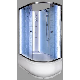 DTO Душевая кабина ЕМ4512 L N LED с гидромассажем
