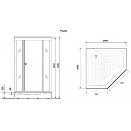 Niagara Душевая кабина Luxe NG-7702DW