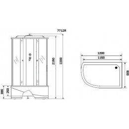 Niagara Душевая кабина 7712W R