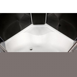 DTO Душевая кабина BМ4510 BLACK с электрикой и гидромассажем