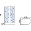 Мономах Душевая кабина 90x80 Б/К 90/80/24 МЗ L
