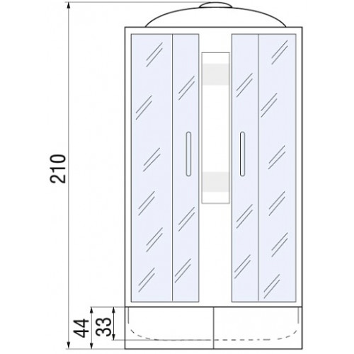 River Душевая кабина Nara 120/80/46 MT R
