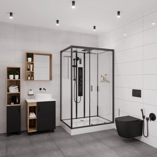 Niagara Душевая кабина NG- 6912-01GQR BLACK