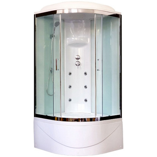 Royal Bath Душевая кабина RB 100BK3-WT-CH
