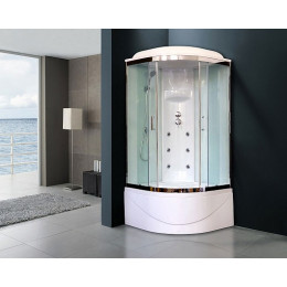 Royal Bath Душевая кабина RB 100BK3-WT-CH