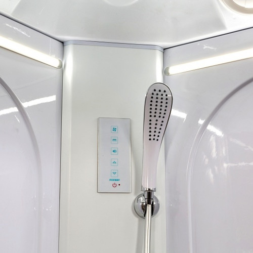 DTO Душевая кабина L590 LED с гидромассажем