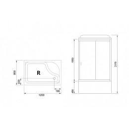 Royal Bath Душевая кабина RB 8120BP1-T R