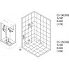 Esbano Душевая кабина 100x80 ES-108 CKRB L