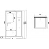 Niagara Душевая кабина Standart ST80/15Q/BK