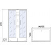 River Душевая кабина Quadro 90/70/26 MT б/к