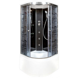 DTO Душевая кабина BМ4590 BLACK с гидромассажем