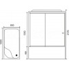 Royal Bath Душевая кабина 100/80 BP RB8100BP1-M-L с высоким поддоном