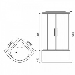 Royal Bath Душевая кабина RB 100NRW-C