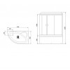 Royal Bath Душевая кабина RB150ALP-T-CH-R