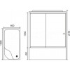 Royal Bath Душевая кабина 100/80 BP RB8100BP2-T-L с высоким поддоном
