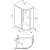 Triton Душевая кабина Риф А 120x80 L
