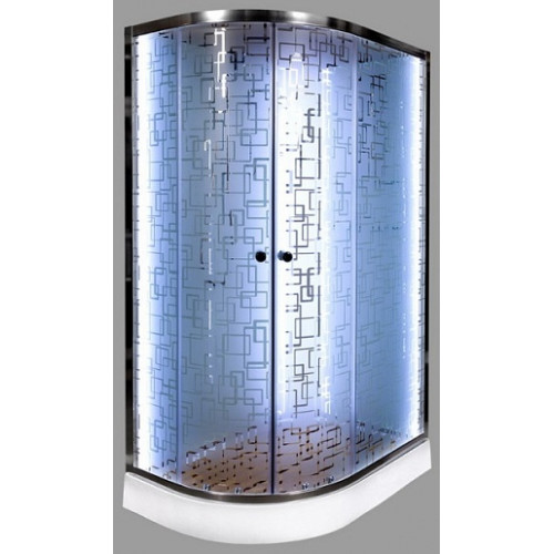 DTO Душевая кабина ЕМ1512 N (без крыши) R LED