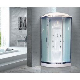 Royal Bath Душевая кабина RB 90HK7-WT-CH (белое/прозрачное стекло)