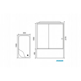 Royal Bath Душевая кабина RB 8100BP6-WT-L