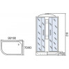 Мономах Душевая кабина 90x80 90/80/24 МЗ R