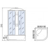 Мономах Душевая кабина 90x90 90/44 С МЗ