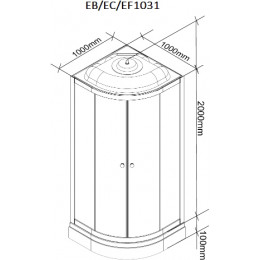Parly Душевая кабина Classic EC1031