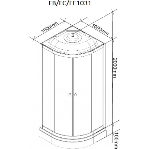 Parly Душевая кабина Classic EC1031