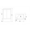 Royal Bath Душевая кабина RB 8120BP3-WT-CH-L