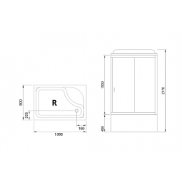 Royal Bath Душевая кабина RB 8100BP5-WT-R