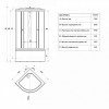 Triton Душевая кабина Стандарт Б мозаика 90x90