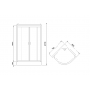 Royal Bath Душевая кабина RB90HK5-WT-CH