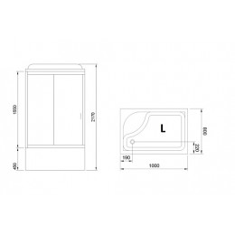 Royal Bath Душевая кабина RB8120BP5-WC-L
