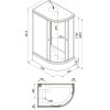 Triton Душевая кабина Риф В 120x80 L