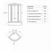 Triton Душевая кабина Стандарт В узоры 100x100