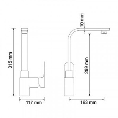 Смеситель WasserKRAFT Dinkel 5807 для кухни