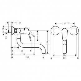 Смеситель для кухни Hansgrohe Focus 31825000 хром