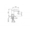 Смеситель для раковины Frap F1042 черный/хром