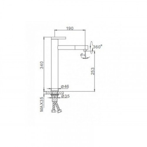 Смеситель для раковины Frap F1052-15 белый/хром