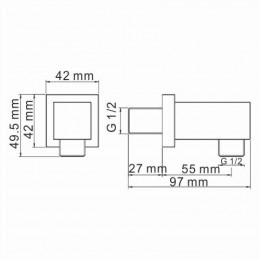 WasserKRAFT A108 Подключение шланга 9062514