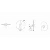 Смеситель для душа Bravat Rhein PB8429564CP-ENG