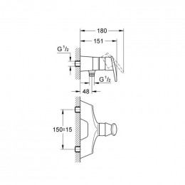 Смеситель для душа Grohe Taron 33598IMO
