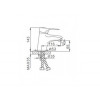 Смеситель для раковины Frap F1004 хром