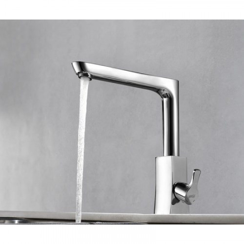 Смеситель WasserKRAFT Berkel 4807 для кухни с поворотным изливом, аэратор с регулируемым наклоном струи, хром
