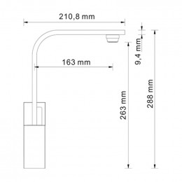 Смеситель WasserKRAFT Alme 1507 для кухни