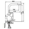Смеситель для кухни Frap F4352-7 чёрный