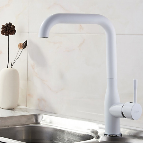 Смеситель для кухни Ledeme L4698W белый